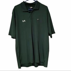 Under Armour Budweiser Polo Shirt Sz Large Green